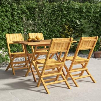 ARDEBO.de - 5-tlg. Garten-Essgruppe Massivholz Teak