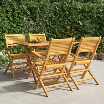 ARDEBO.de - 5-tlg. Garten-Essgruppe Massivholz Teak