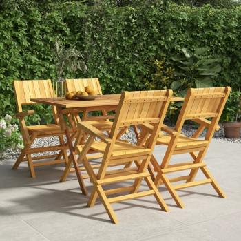 ARDEBO.de - 5-tlg. Garten-Essgruppe Massivholz Teak