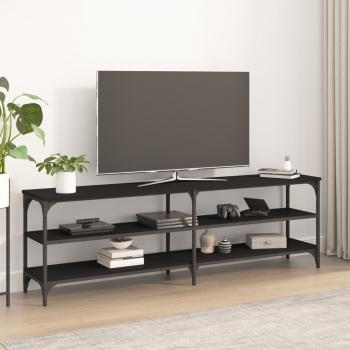 ARDEBO.de - TV-Schrank Schwarz 160x30x50 cm Holzwerkstoff