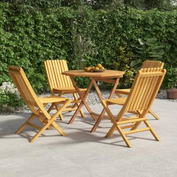 ARDEBO.de - 5-tlg. Garten-Essgruppe Massivholz Teak