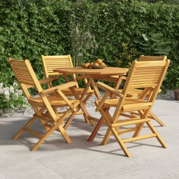 ARDEBO.de - 5-tlg. Garten-Essgruppe Massivholz Teak