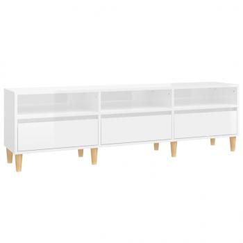 TV-Schrank Hochglanz-Weiß 150x30x44,5 cm Holzwerkstoff