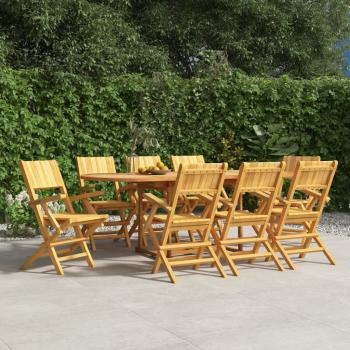 ARDEBO.de - Gartenstühle 8 Stk. Klappbar 55x61x90 cm Massivholz Teak