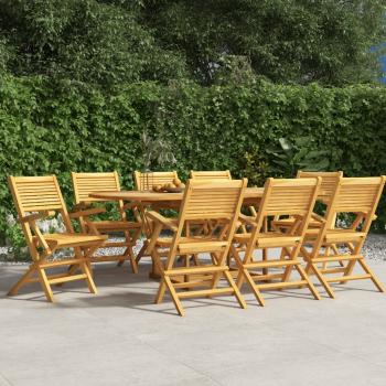 ARDEBO.de - Gartenstühle 8 Stk. Klappbar 55x62x90 cm Massivholz Teak