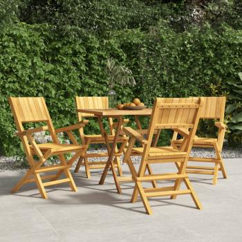 ARDEBO.de - Gartenstühle 4 Stk. Klappbar 55x61x90 cm Massivholz Teak