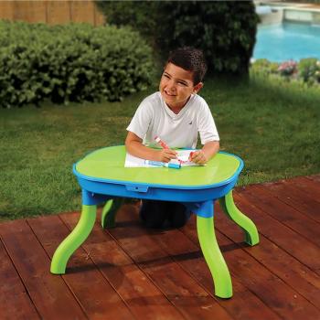 3-in-1 Sand- & Wasser-Spieltisch 67,5x52x38 cm Polypropylen