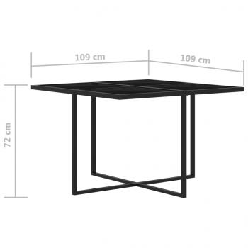 5-tlg. Garten-Essgruppe mit Kissen Poly Rattan Grau