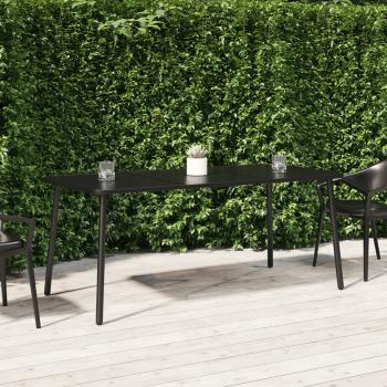 ARDEBO.de - Gartentisch Anthrazit 165x80x71 cm Stahl