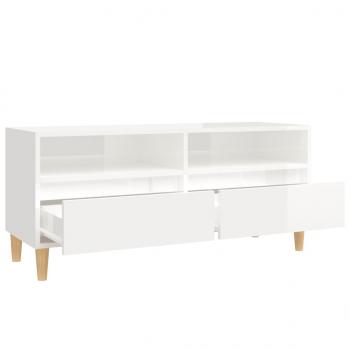 TV-Schrank Hochglanz-Weiß 100x34,5x44,5 cm Holzwerkstoff