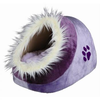 ARDEBO.de Trixie Kuschelhöhle Minou, 35 × 26 × 41 cm, lila/violett