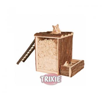 ARDEBO.de Trixie Natural Living Spiel- und Buddelturm, 25 × 24 × 20 cm