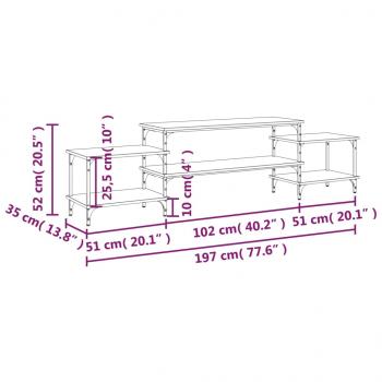 TV-Schrank Sonoma-Eiche 197x35x52 cm Holzwerkstoff