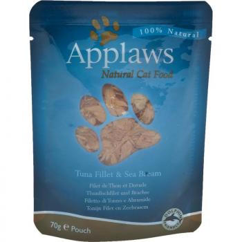 ARDEBO.de Applaws Cat Nassfutter P.B. Thunfischfilet & Brasse 70 g