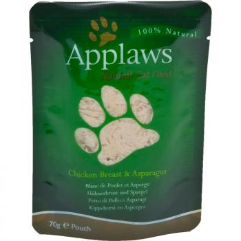 ARDEBO.de Applaws Cat Nassfutter P.B. mit Hühnchenbrust & Spargel 70 g