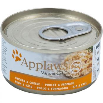 ARDEBO.de Applaws Cat Nassfutter Dose Hühnchenbrust & Käse 70 g