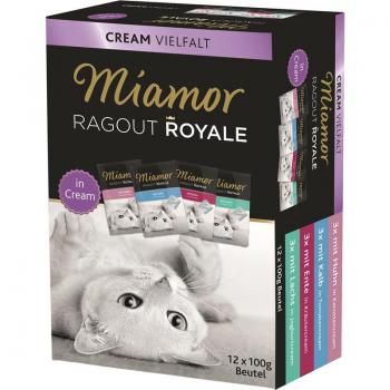 ARDEBO.de Miamor FB Ragout Royale Multibox Cream Vielfalt  12 x 100 g  