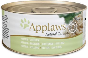 ARDEBO.de Applaws Cat Nassfutter Dose Kitten Hühnchen 70 g