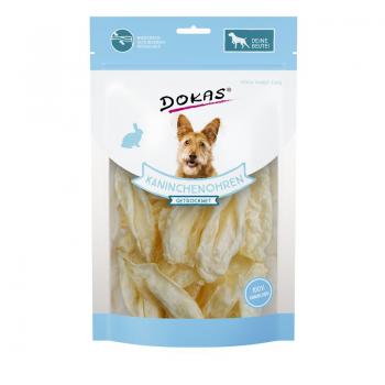 ARDEBO.de Dokas Dog Kaninchenohren ohne Fell getrocknet 70 g