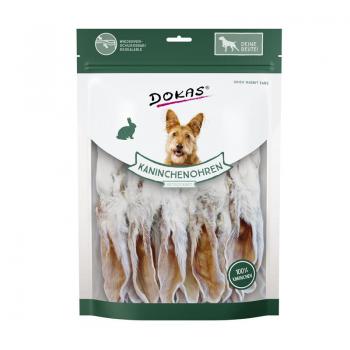 ARDEBO.de Dokas Dog Kaninchenohren mit Fell getrocknet 180 g