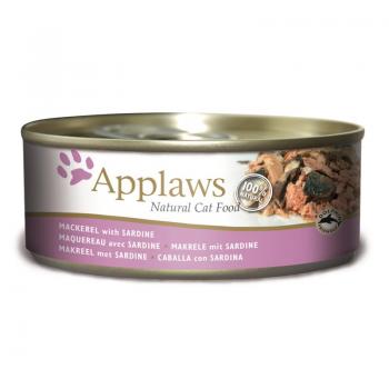 ARDEBO.de Applaws Cat Nassfutter Dose Makrele & Sardine 156 g 