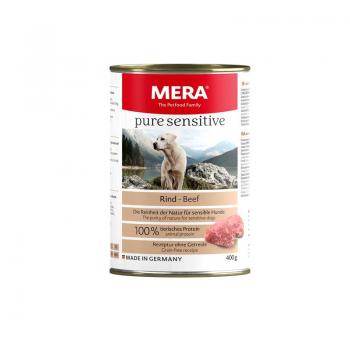 ARDEBO.de Mera Dog Pure Sensitive Meat Rind 400g-Dose