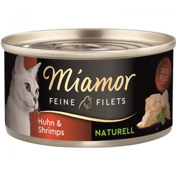 ARDEBO.de Miamor Dose Feine Filets Naturelle Huhn & Shrimps 80 g