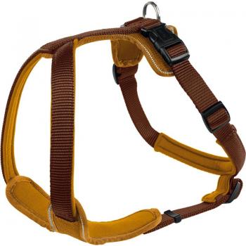 ARDEBO.de Hunter Geschirr Neopren braun/caramel L  60 - 76cm/ 20mm