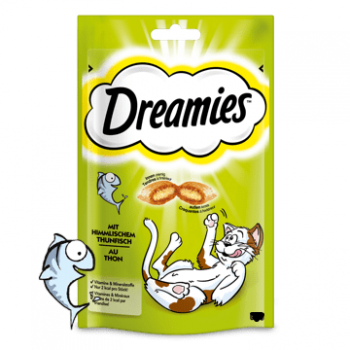 ARDEBO.de Dreamies Cat Snack mit Thunfisch 180g Mega Pack