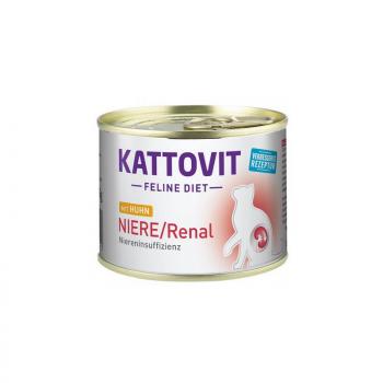 ARDEBO.de Kattovit Dose Feline Diet Niere/Renal Huhn 185g