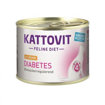 ARDEBO.de Kattovit Dose Feline Diet Diabetes/Gewicht Huhn 185g