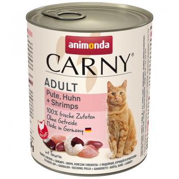 ARDEBO.de Animonda Carny Adult Pute, Huhn & Shrimps 800g