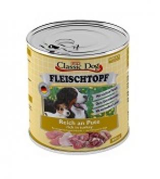 ARDEBO.de Classic Dog Dose Adult Fleischtopf Pur Reich an Pute 800g