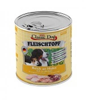 ARDEBO.de Classic Dog Dose Adult Fleischtopf Pur Reich an Huhn 800g