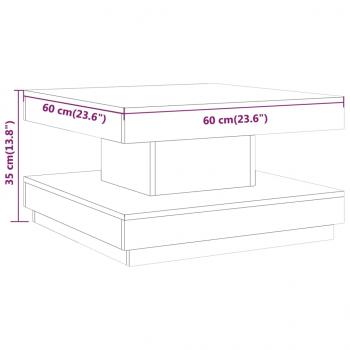 Couchtisch Hellbraun 60x60x35 cm MDF