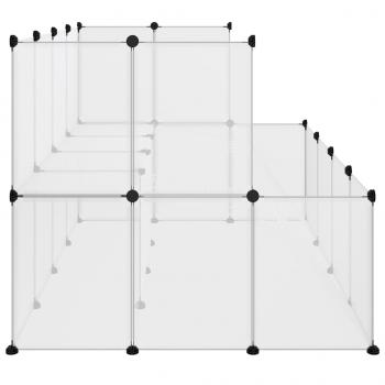 Kleintierkäfig Transparent 143x107x93 cm PP und Stahl