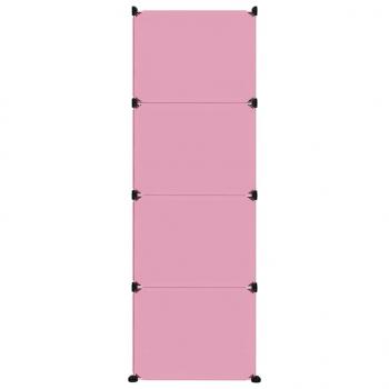 Kinderschrank Modular mit 12 Würfeln Rosa PP