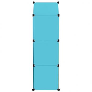 Kinderschrank Modular mit 8 Würfeln Blau PP