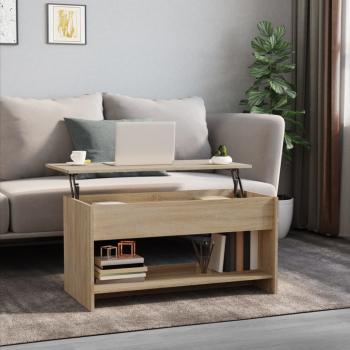 ARDEBO.de - Couchtisch Sonoma-Eiche 102x50x52,5 cm Holzwerkstoff