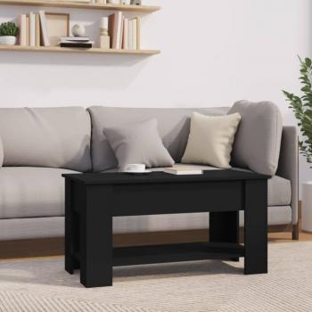 Couchtisch Schwarz 101x49x52 cm Holzwerkstoff