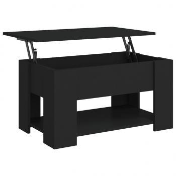 Couchtisch Schwarz 79x49x41 cm Holzwerkstoff