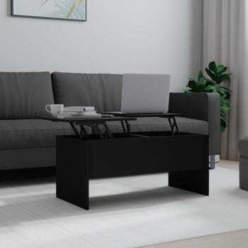 ARDEBO.de - Couchtisch Schwarz 102x50,5x46,5 cm Holzwerkstoff