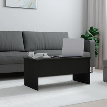 Couchtisch Schwarz 102x50,5x46,5 cm Holzwerkstoff