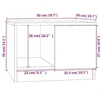 Couchtisch Betongrau 50x50x36 cm Holzwerkstoff