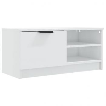 TV-Schrank Hochglanz-Weiß 80x35x36,5 cm Holzwerkstoff