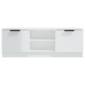 TV-Schrank Hochglanz-Weiß 102x35x36,5 cm Holzwerkstoff