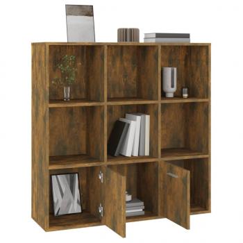 Bücherschrank Räuchereiche 98x30x98 cm