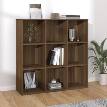 ARDEBO.de - Bücherschrank Braun Eichen-Optik 98x29x97,5 cm