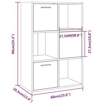 Lagerschrank Grau Sonoma 60x29,5x90 cm