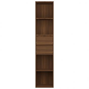 Bücherregal Braun Eichen-Optik 36x30x171 cm Holzwerkstoff